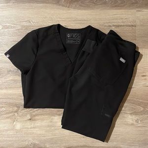 Figs black scrub set